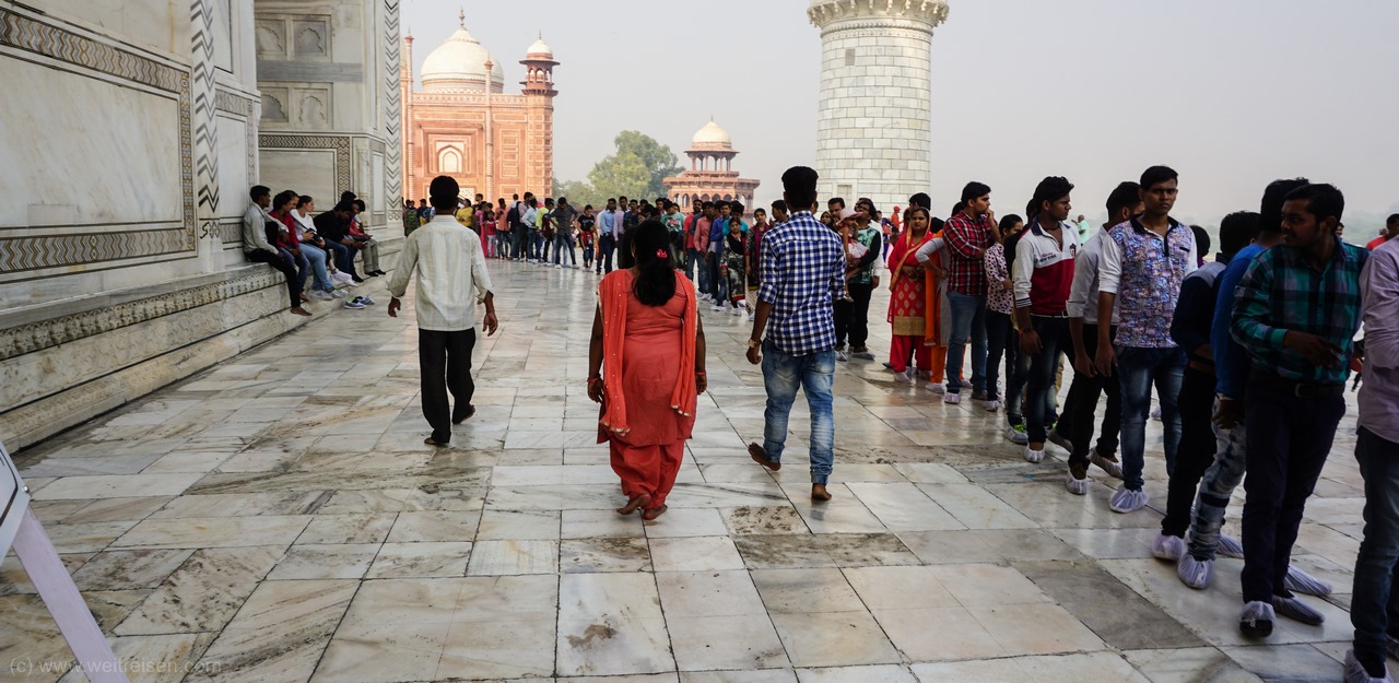 Besuch des Taj Mahal in Agra