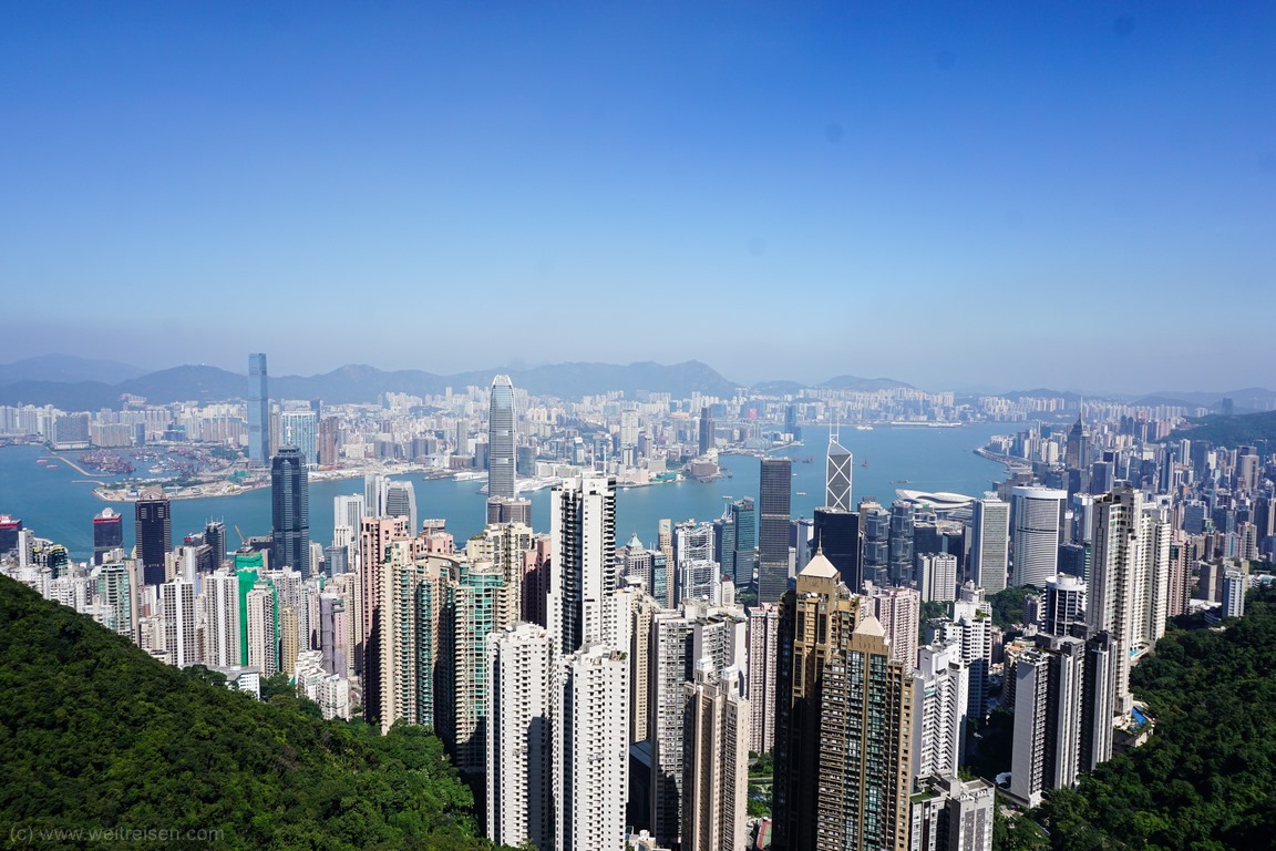 Hongkong, Sky Terrace 145, Peak Tower, schönster Ausblick über Hongkong