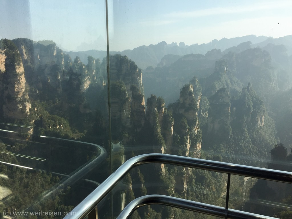 Zhangjiajie, Avatar Moutains, Bailong Elevator